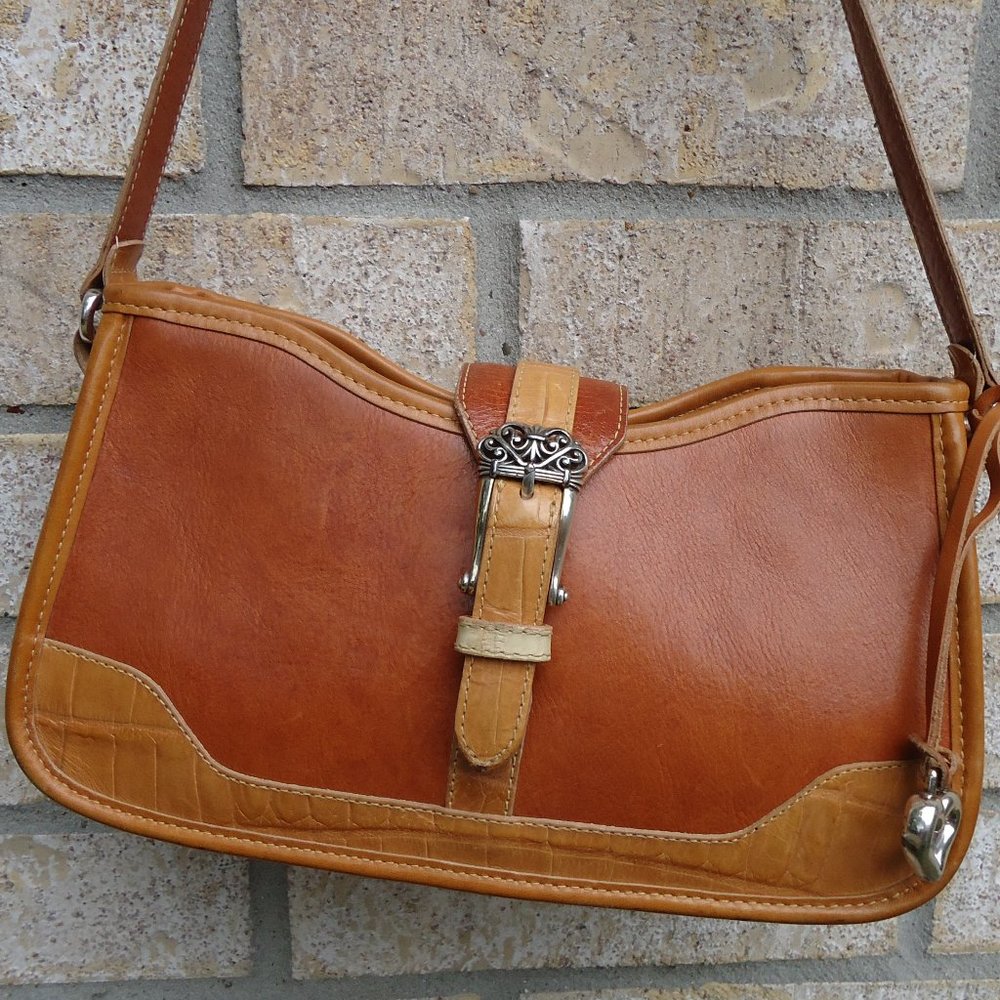BRIGHTON leather shoulder bag.